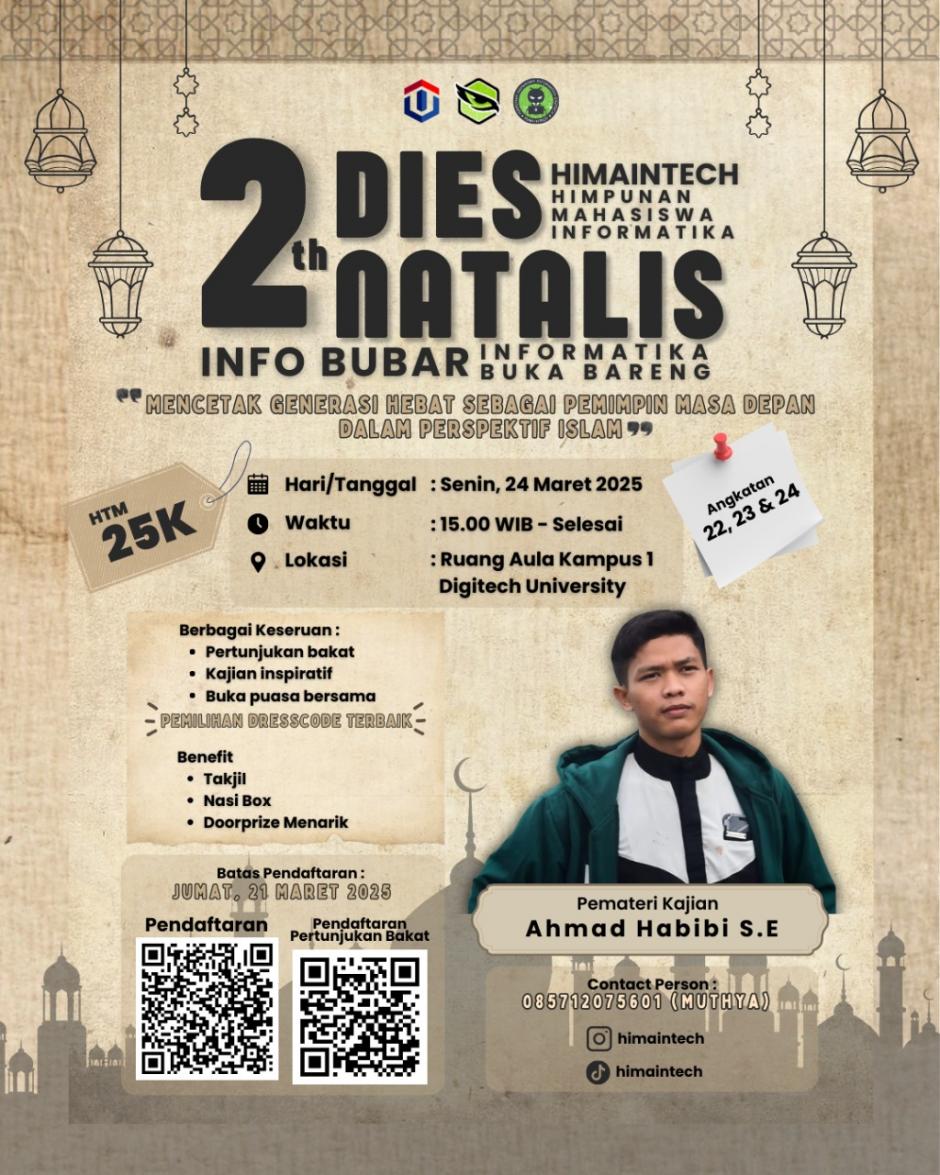 ðŸŽ‰ DIES NATALIS: INFO BUBAR (INFORMATIKA BUKA BARENG) ðŸŽ‰