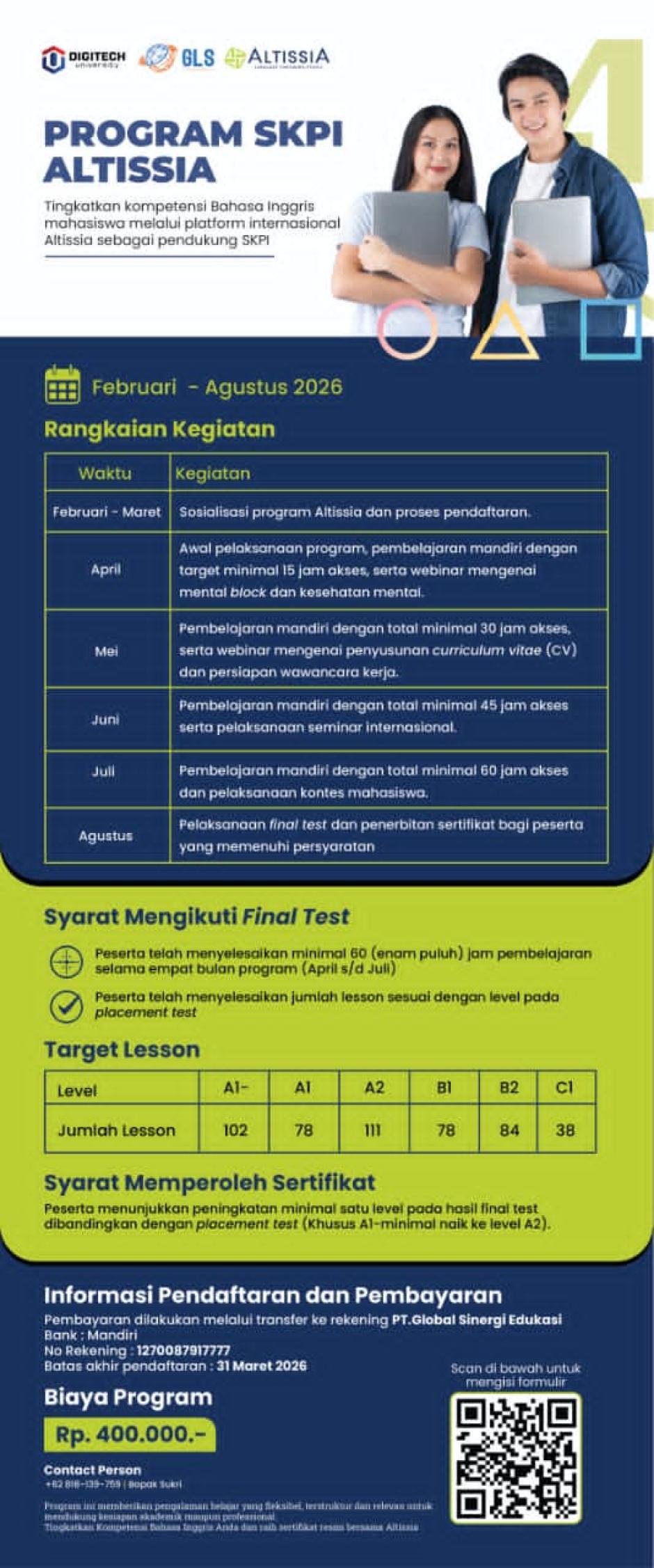 AGENDA PENTING! SKPI ALTISIA ANGKATAN 2023