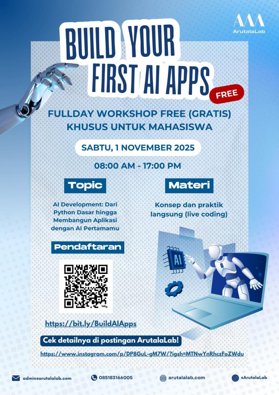 ðŸš€ FULLDAY WORKSHOP: BUILD YOUR FIRST AI APPS!