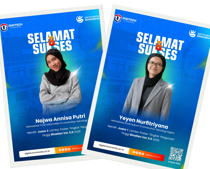 Mahasiswa Digitech University Borong Juara 1 & 2