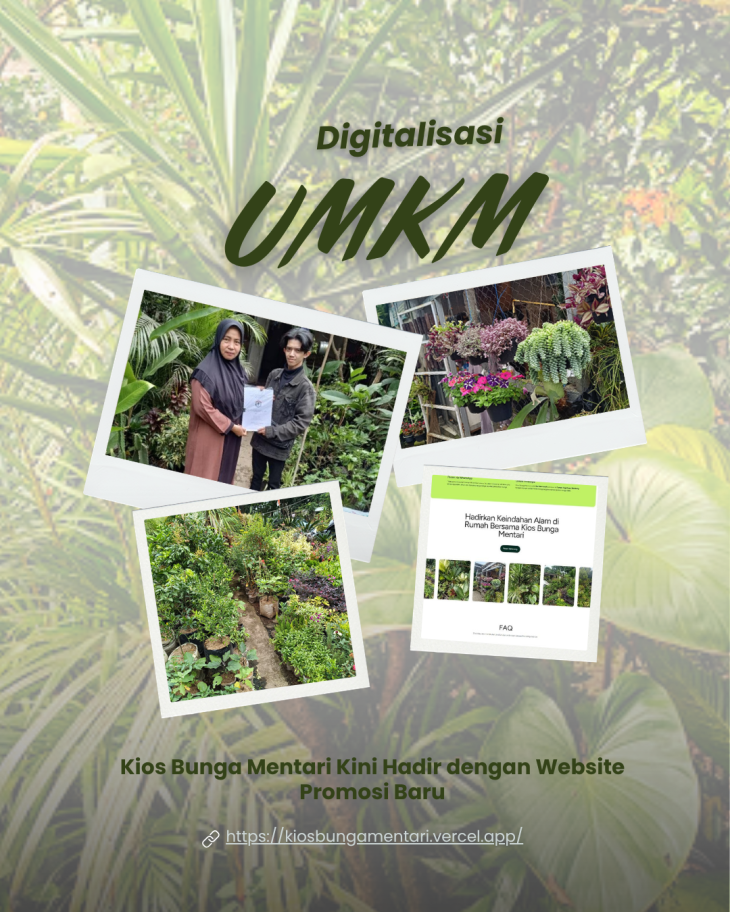 Digitalisasi UMKM: Kios Bunga Mentari Kini Hadir dengan Website Promosi Baru