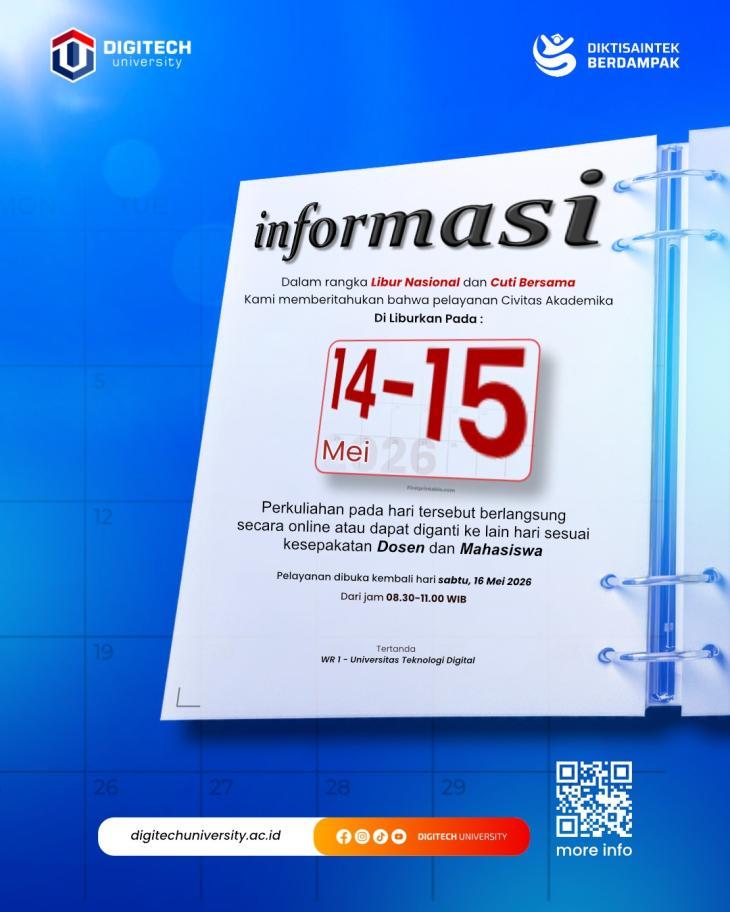 PENGUMUMAN LIBUR NASIONAL & CUTI BERSAMA 14-15 MEI 2026