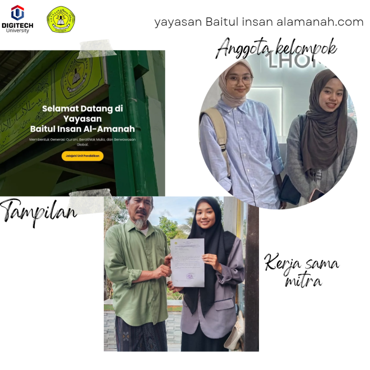 Membangun Identitas Digital, Mahasiswa KKN Luncurkan Website Profil Yayasan Baitul Insan Al-Amanah